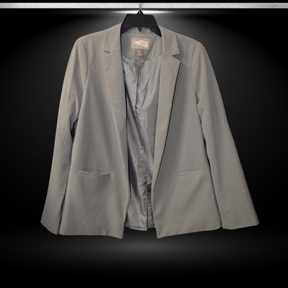 Forever 21 Contemporary Closureless Blazer Gray–Long Sleeve Size M-NWOT - Picture 2 of 9